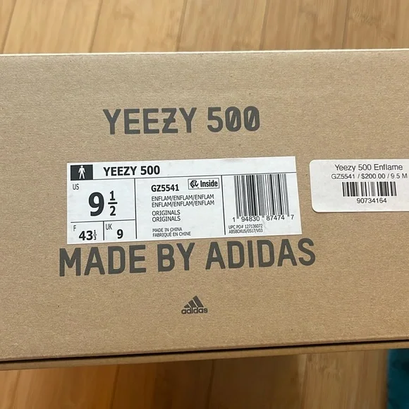 Yeezy 500 Enflame. size 9.5 men’s. Brand new, never worn. Authentic. - Picture 2 of 6